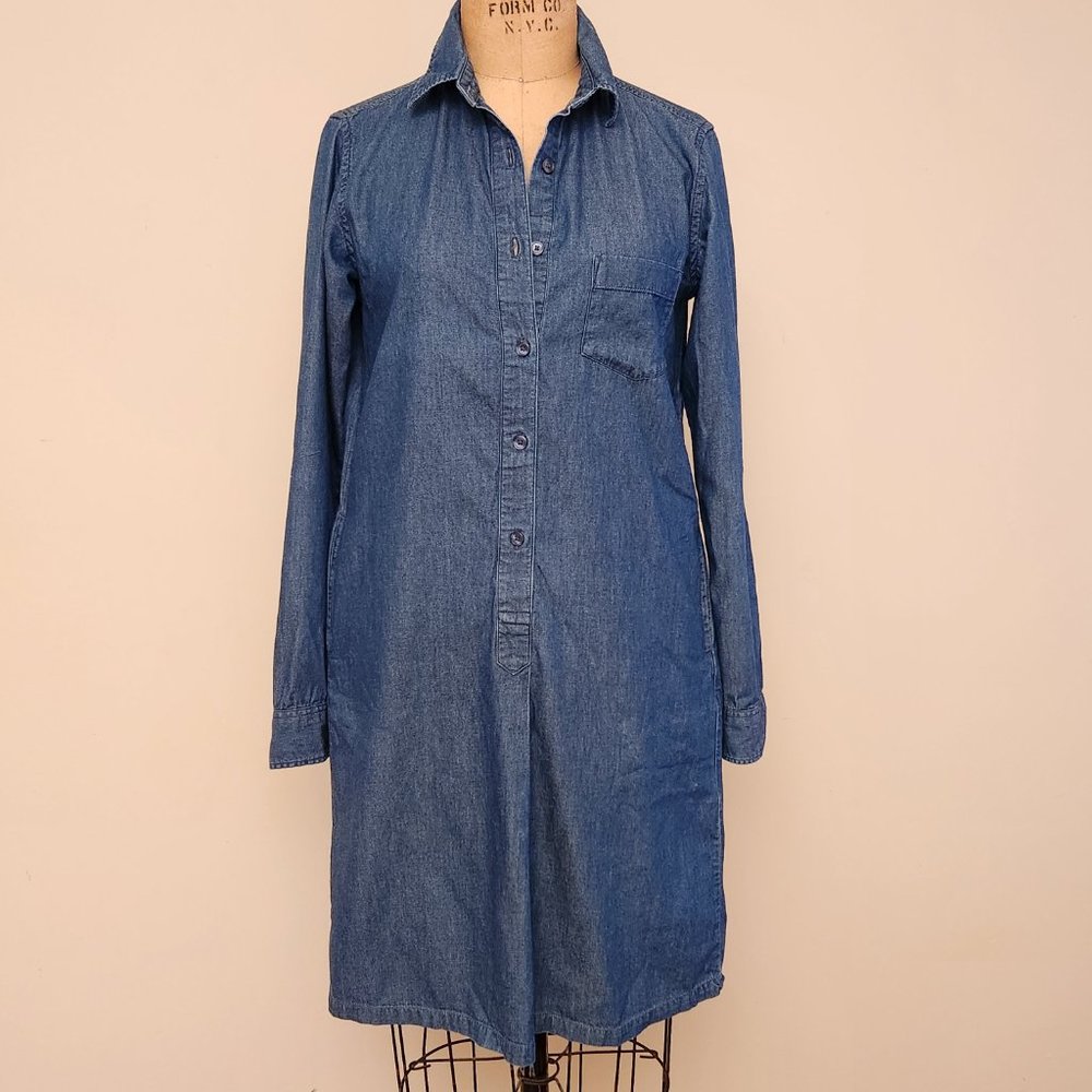 Uniqlo Denim Shirt Dress